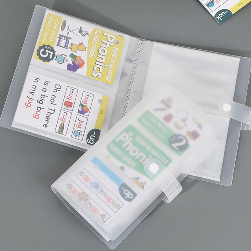 PVC Photocards Holder Transparent Bill Storage Booklet Simple Photo Album
