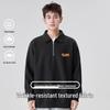 Baleno Men's American Casual Retro Half-Zip Polo Sweatshirt