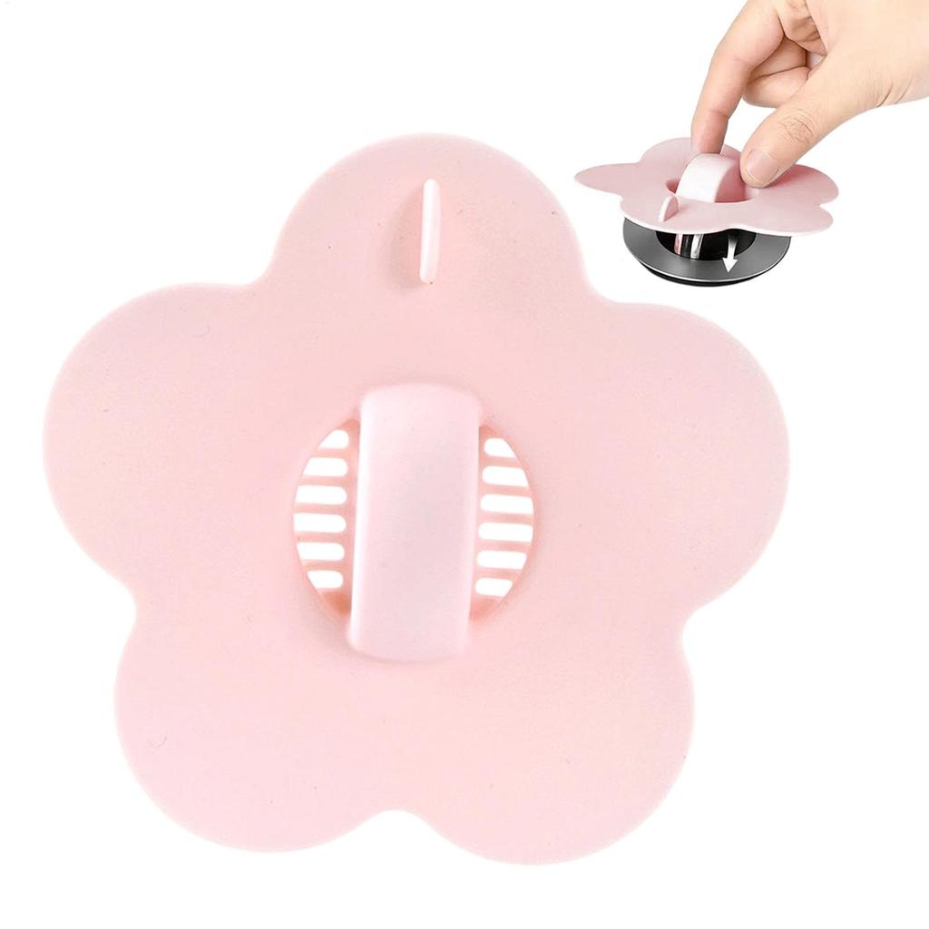 Silicone Bathroom Sink Drain Filter Hair Catcher Shower Drain Covers Practical Tools Suit for Bathroom Bathtub and Kitchen