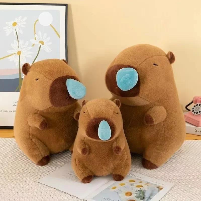 4pcs Big Snot Bubble Kapibala Stretch Snot Capybara Capybara Doll Cute Doll Plush Doll Toy Ragdoll Birthday Gift