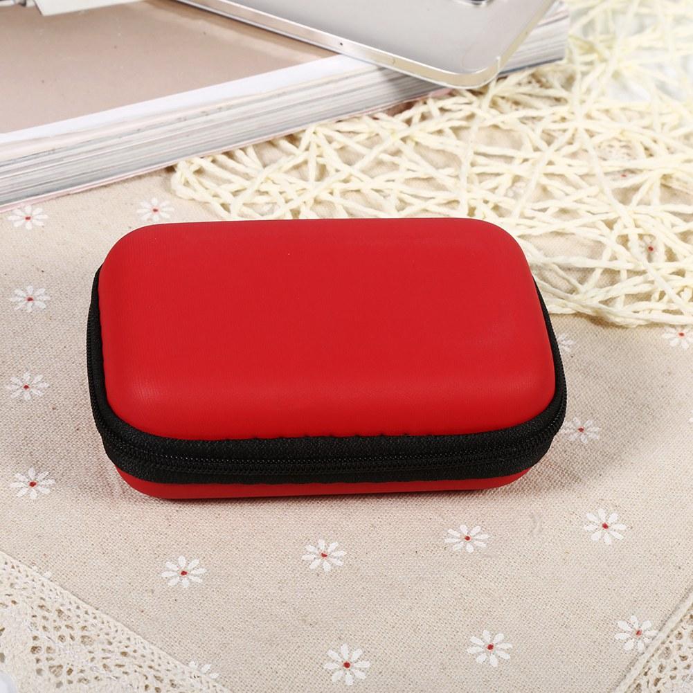   Storage Bag Gadgets   Portable Case For rphone U Disk Data Cable Hot (Red)
