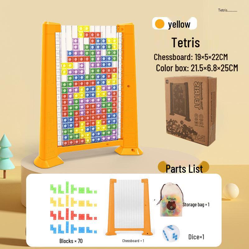 3D Children s Educational Puzzle Game: Russian Blocks Building Tabletop Toy