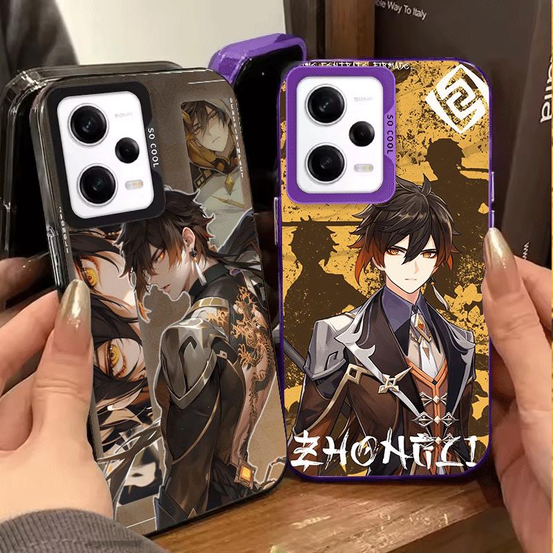 Genshin Impact Zhongli Soft Phone Case for Xiaomi Redmi Note 13 14 15 Pro Plus 12S 12 11S 11 11T 10S 10 Shockproof Cover Back Sh