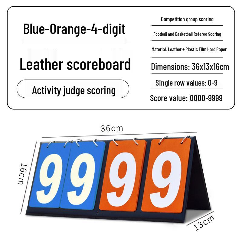 Multi-Sport Flip Scoreboard for Basketball, Billiards, Table Tennis, and Volleyball