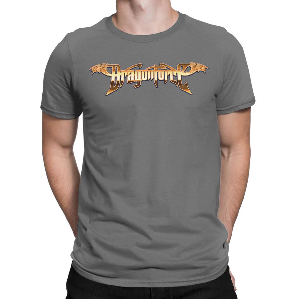 Men Women Graphic Print Dragonforce Rock Metal Band  T Shirt Tee 100% Cotton  T-shirts Clothing