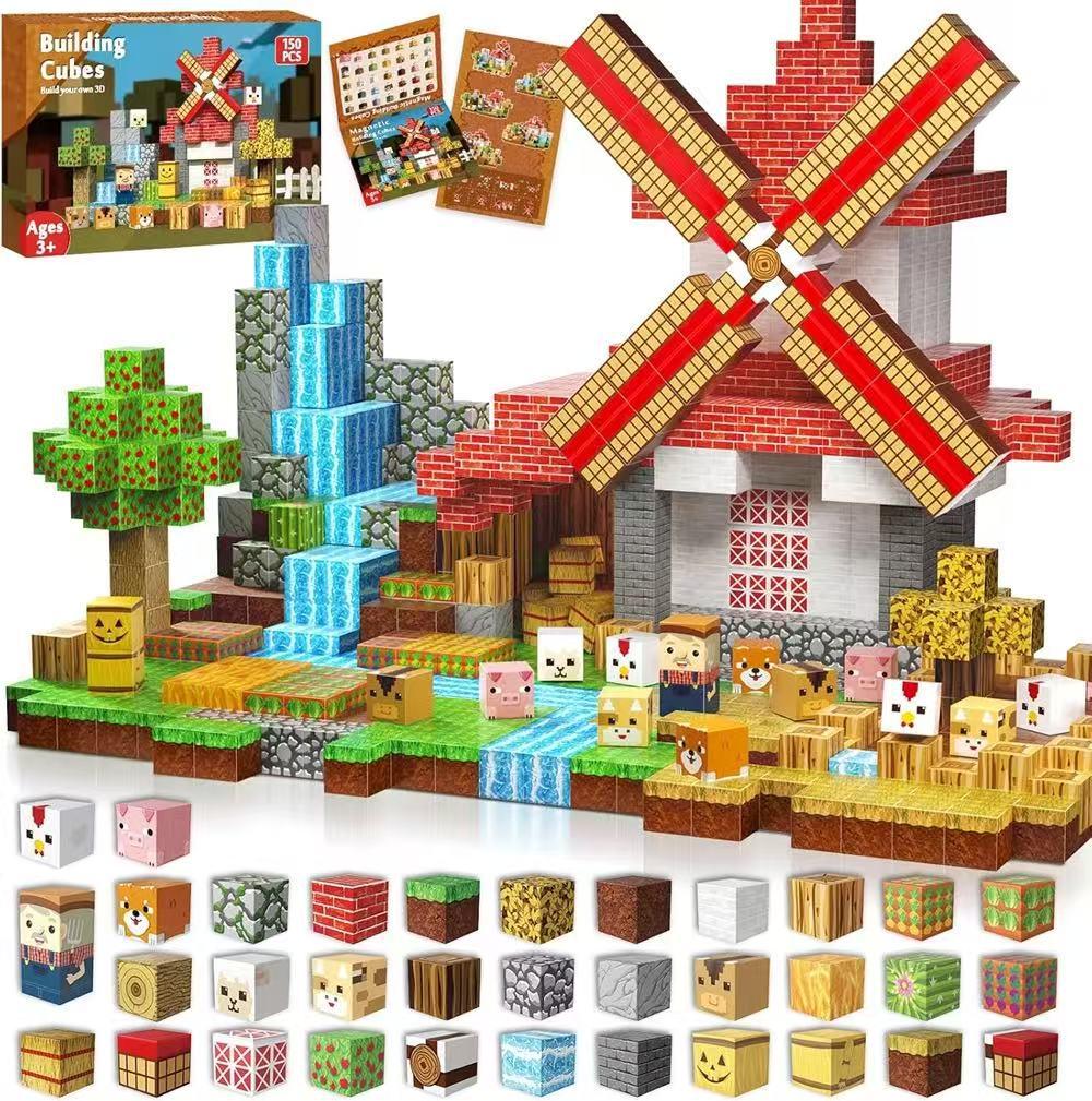 Magnetic Building Cubes: Children's Educational DIY Toy Set