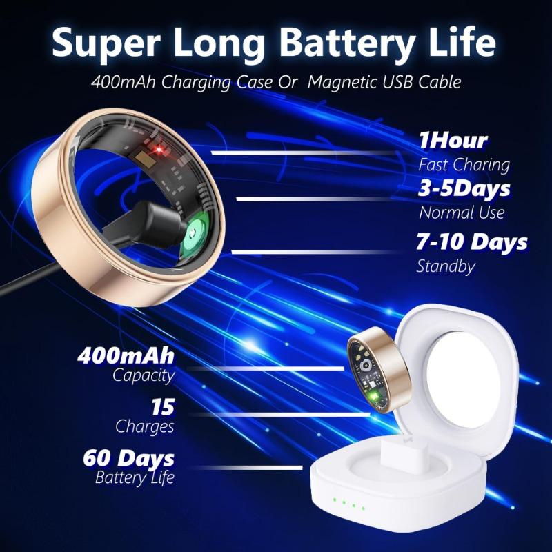 Anillo Inteligente Monitoreo de Frecuencia Cardíaca Oxígeno en Sangre Salud del Sueño Salud Anillo Inteligente Multifuncional