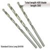 Set of Extended Twist Drill Bits 400mm: Sizes 3.2, 4.2, 8, 9, 10, 11, 12, 13, 14, 15, 16mm