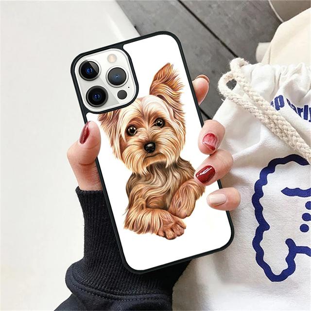 Yorkshire Terrier Dog Paw Print Phone Case Cover For iPhone 17 Air 15 16 14 13 12 Pro Max 11 Pro Max Plus Coque