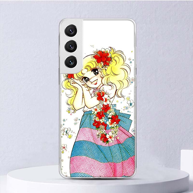 Candy 90s Anime Soft Case For Samsung Galaxy S25 S24 S23 S22 Ultra Phone Cover S20 FE S21 Plus S25 Edge + Funda Coque Galaxy S25