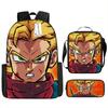 Dragon Ball Dragon Ball Student School Bag Cartoon Backpack Crossbody Bag Pencil Bag Waterproof Three-piece School Bag