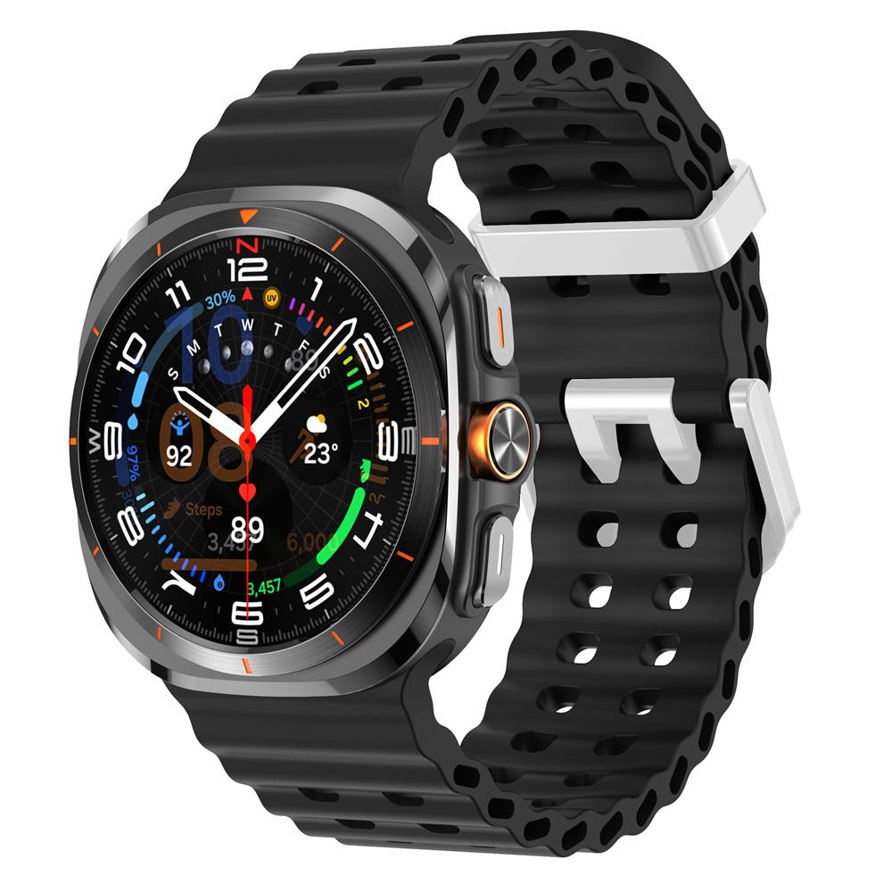 Marine Band For Samsung Galaxy Watch ultra Strap 47mm Accessories Two color Sport silicone Bracelet Galaxy Watch 7 ultra Straps
