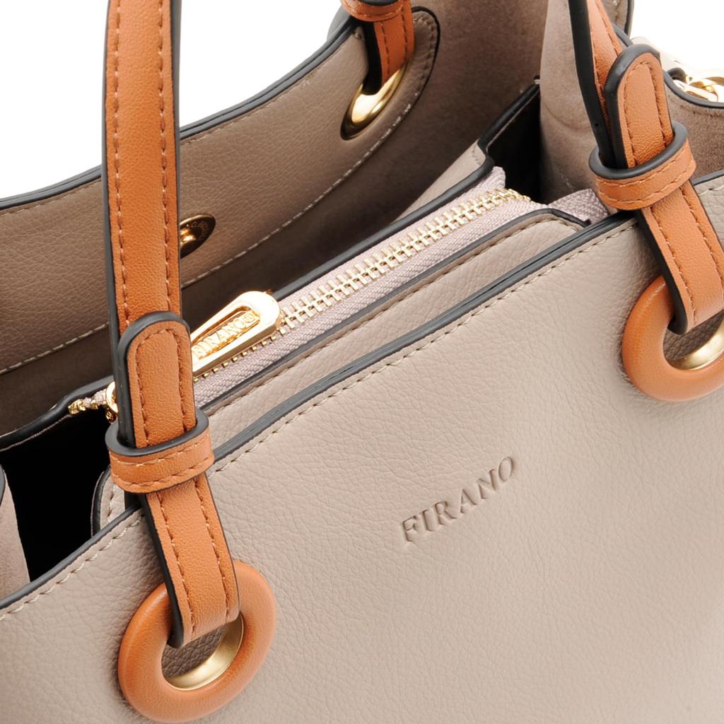 FIRANO 3-Part Casual Chic 2-Way Handbag for Women, 402290, Taupe