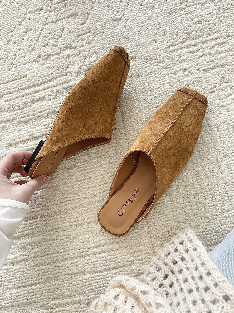 New Chinese-style Zhengmei High-end Sense Outer Wear Flat-bottomed Muller Bag Head Cool Slippers 2025 Spring and Summer New Versatile Casual Women