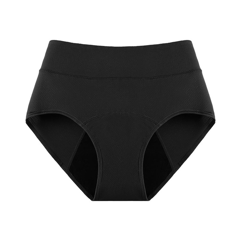 Women's Three-Layer Absorbent Period Underwear Breathable Leak-Proof Menstrual Panties with Ventilation Holes Comfortable Fit