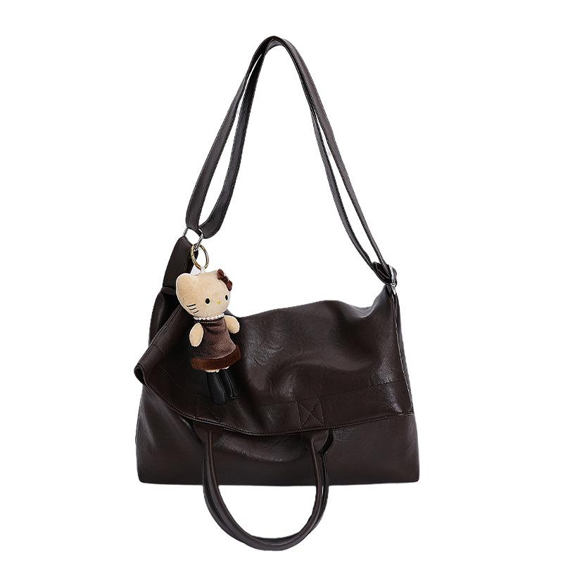 

Retro bag women s tote bag large capacity autumn messenger 2025 new casual portable work commuter bag no pendant