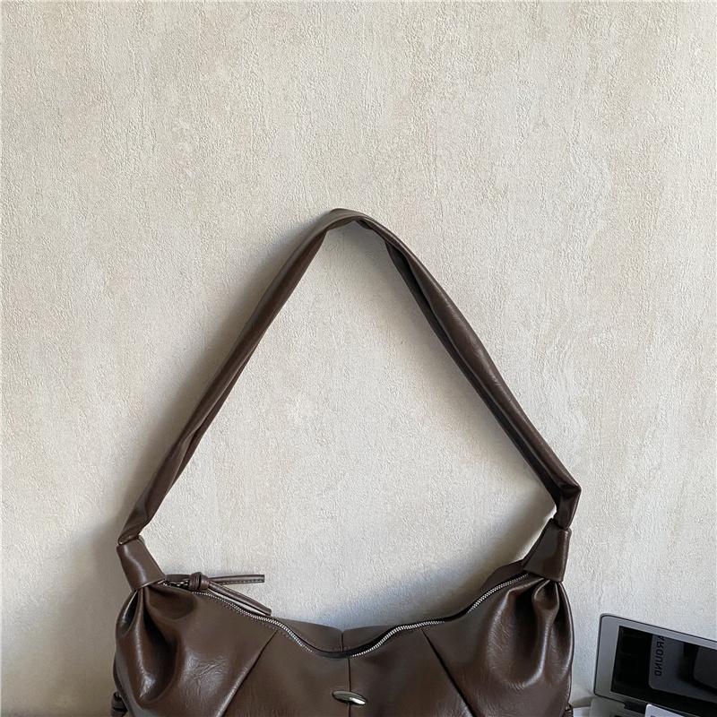 PU Hobo Bag for Women with Soft Curved Design Adjustable Strap