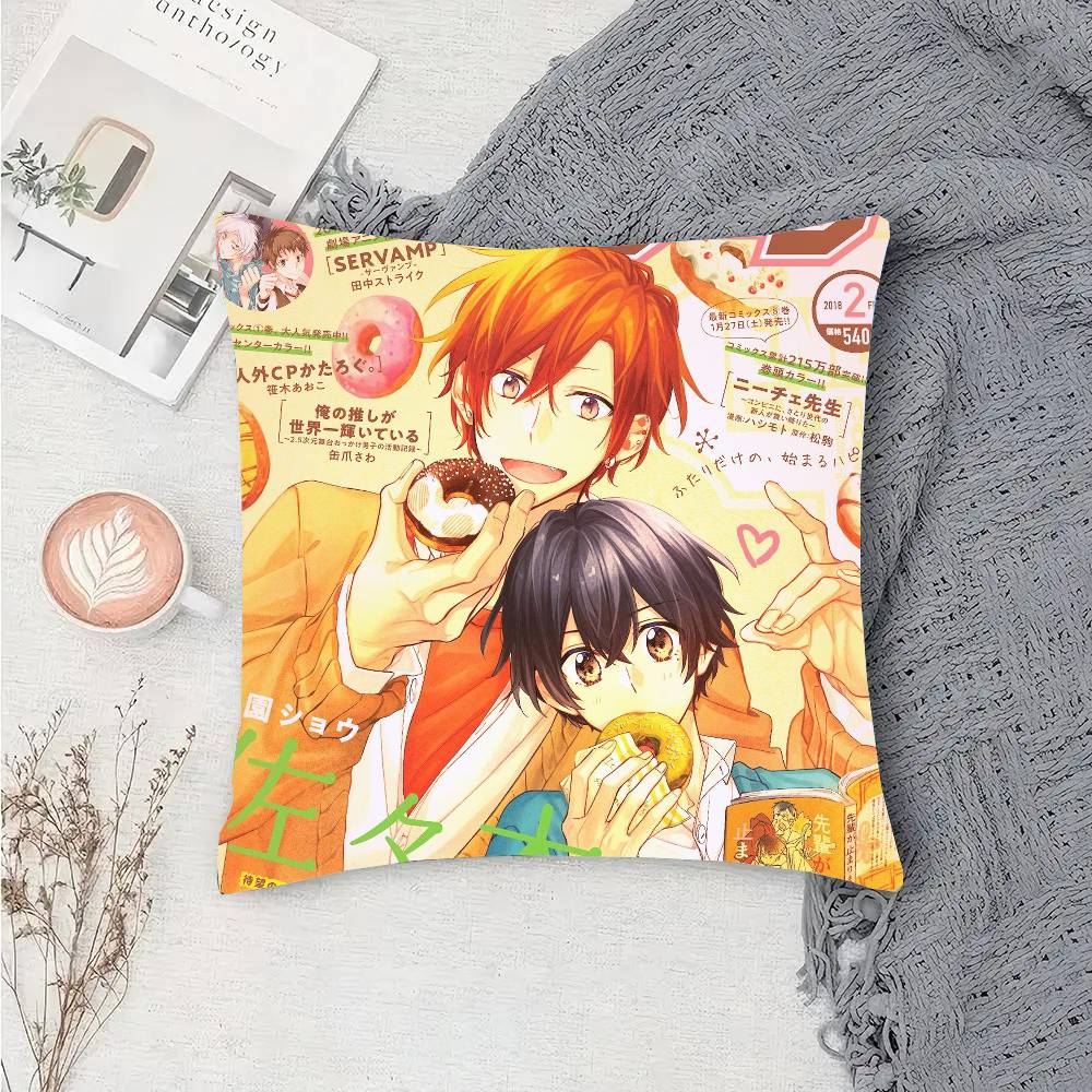 Sasaki And M-Miyano Anime Pillow Case Sofa Cushion Cover Room Home Decoration