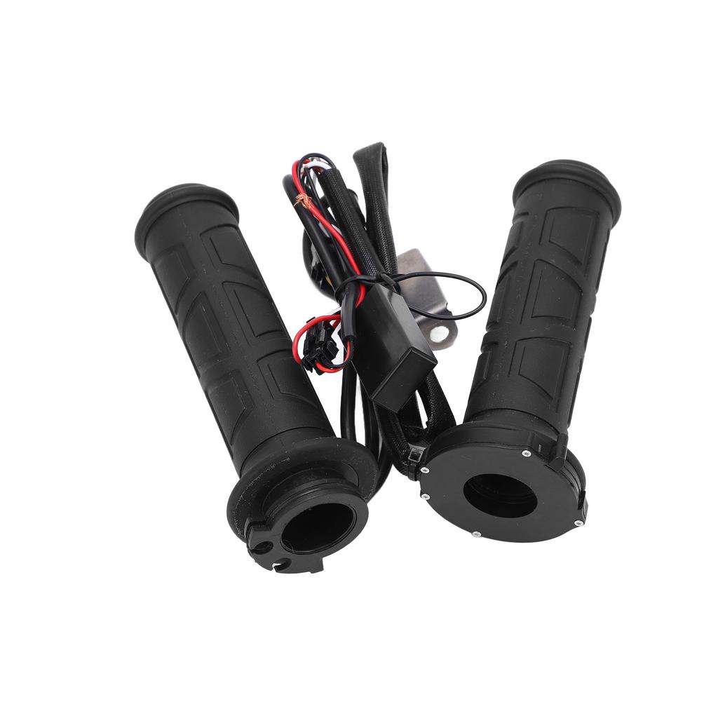 Paar 22mm 0,9in Motorrad Beheizte Lenkergriffe Intelligente Temperaturregelung Schwarz 12V 15‑35W