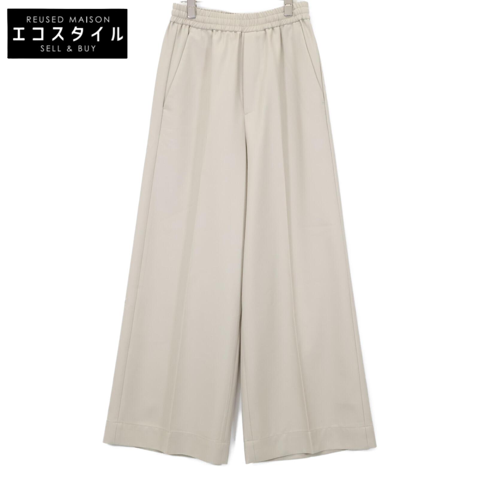 

MM6 [Domestic regular product/2011 production] S62KB0189 Elastic Waistband Trousers Wide pants/ Bottoms 44 beigeUsed