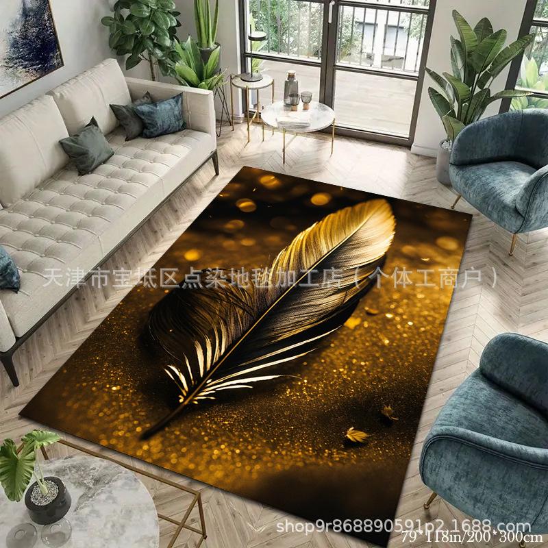 Koberec do obývacího pokoje Koberec k posteli do ložnice Koberec do obývacího pokoje Odolný proti nečistotám a snadno udržovatelný koberec