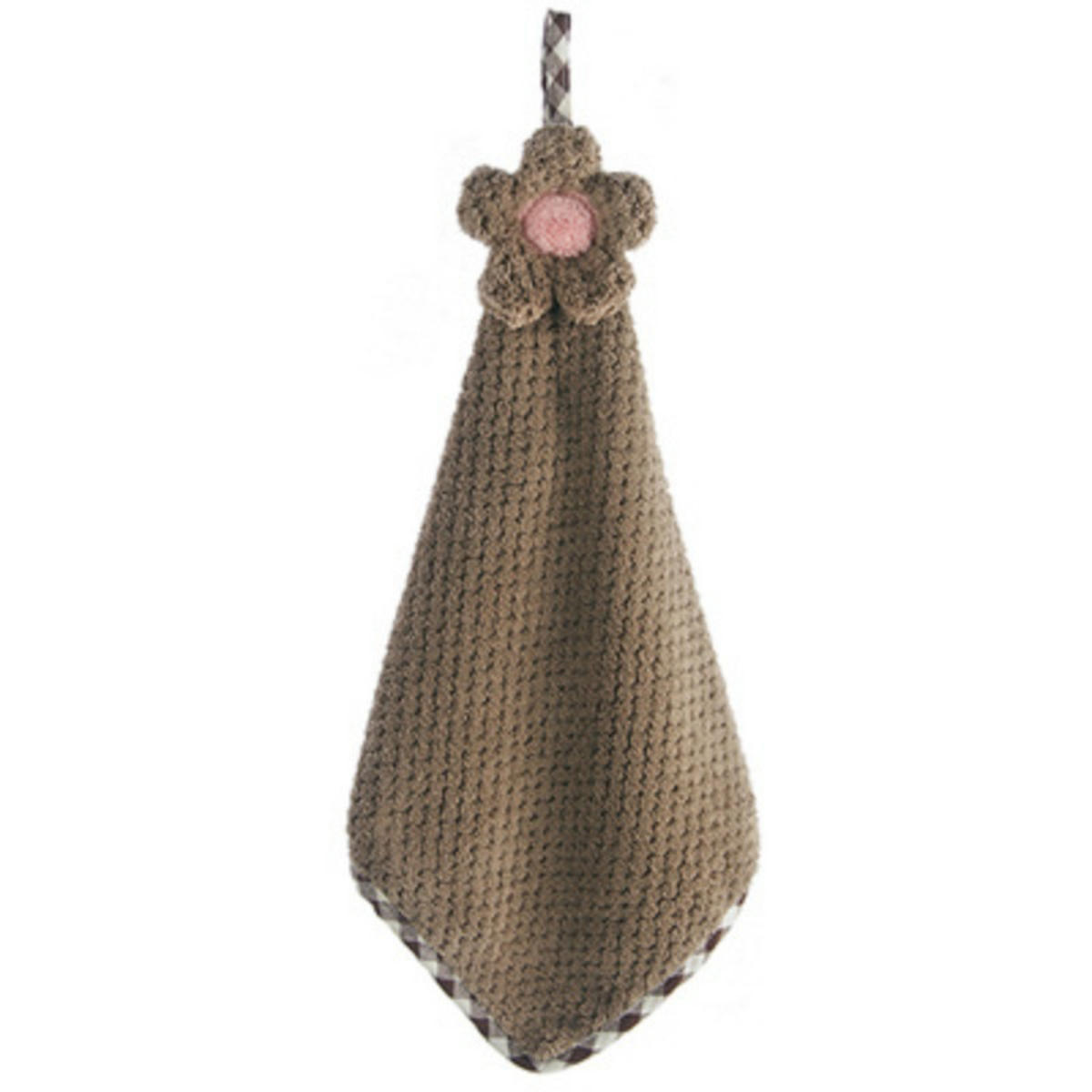 

Полотенце для рук Коралловый вельвет Клетка Мультяшный Подвесной стиль Ванная комната Кухня Мытье посуды Утолщенный Впитывающий Креативная ткань one size кофейный