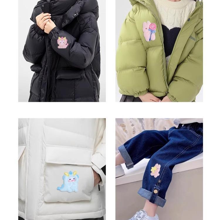 Cute Rabbit Patch Sticker, Children'S Women'S Clothes, Bags, Pants, Down Jacket Cloth Sticker, Hole-Free Repair Embroidery Sticker