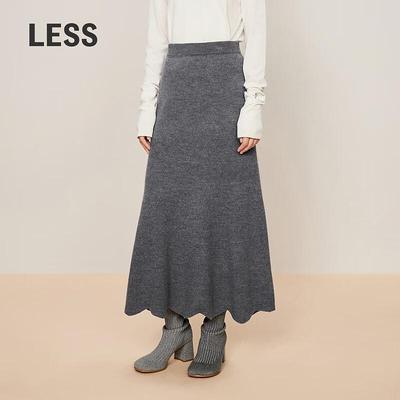 Women's Lambswool Knit Maxi Skirt