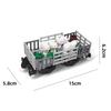 MOC Train Carriage Model, Rail Transport Vehicle, Coal Transport Vehicle, Rail Lift Pole Indicator Light, Train Accessories