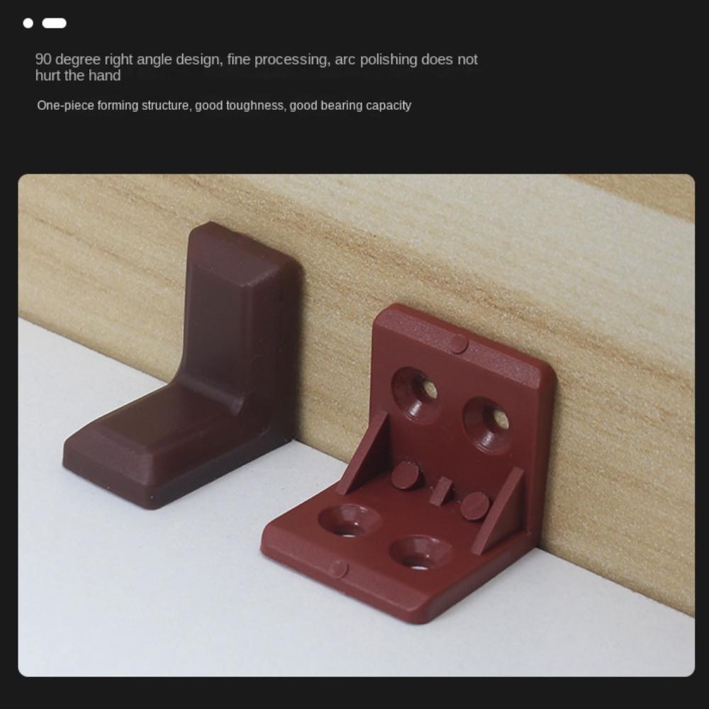 10 st Rostbeständiga 2-i-1 Vinkelbeslag 90 graders Fästbeslag Beslag Fäste Hem