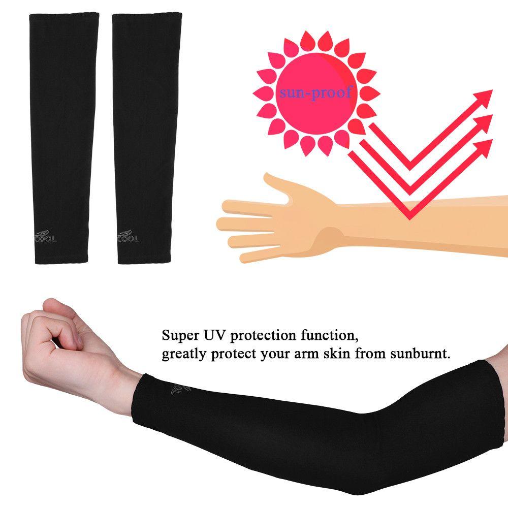 1Pair Outdoor Basketball Golf Fishing Climbing Sun UV Protection Cover Cooling Arm Sleeves Sport