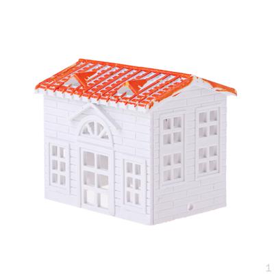 1x Kleines Haus Villa Modell Eisenbahnen Zug Szene Zubehör