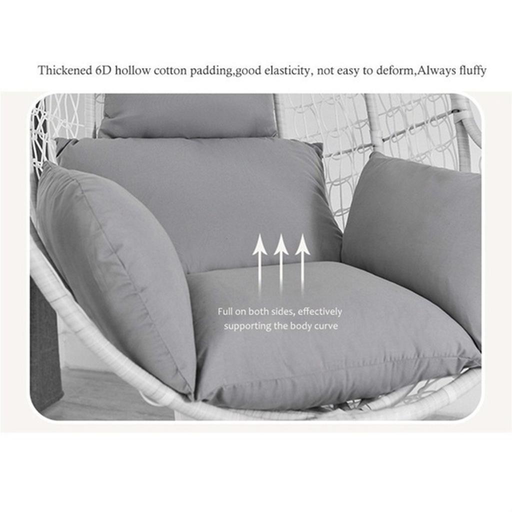 Cushion, Outdoor Egg Seat Cushions Comfortable Hanging Cushion Hammocks Swing - Large