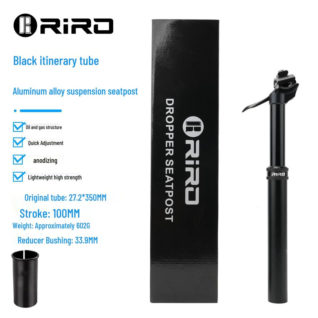 RIRO Adjustable Aluminum Alloy Dropper Seatpost for Cycling