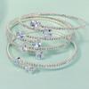 Minimalist Personalized Open Elastic Bangle High End Zircon Diamond Bracelet Daily Versatile Fashion Jewelry For Women