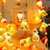 Battery-Powered LED Christmas Bell String Lights for Colorful Room Decoration