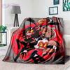 Creativity Animation Helluva Boss Blitzo Adult Soft Plush Flannel Blanket Throw Blanket Living Room Bedroom Bed Sofa Badspread