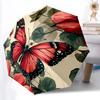 1pc Butterfly Floral Automatic Open/Close Umbrella, Windproof, Folding Compact Umbrella with Lightweight Design for Women/Men079