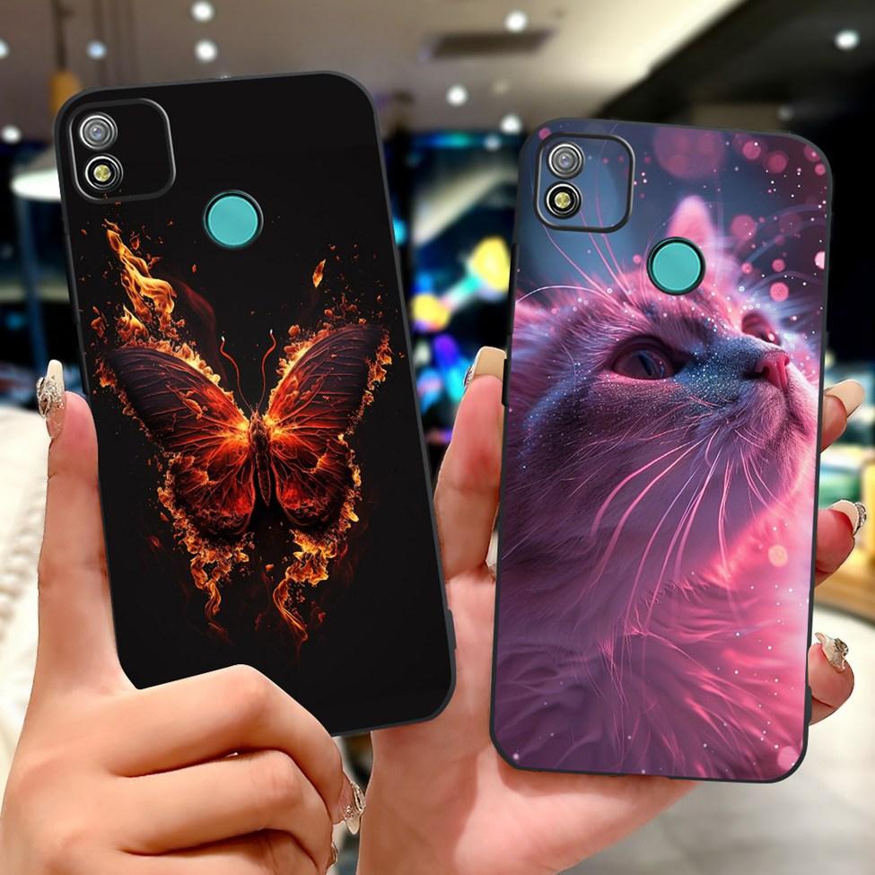 6.0" For Tecno Pop 4 Case Silicone Funny Luxury Cute Cartoon Cat Girls Cool Boys Back Cover For Techno Pop4 Phone Case BC2c BC1s