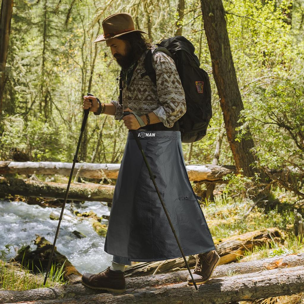 Rain 15D Nylon Silicone for Outdoor Rainwear [JPHNAN] Skirt, Waterproof, Lightweight, Portable, Adjustable, Unisex, Coating, Mountaineering, Hiking,