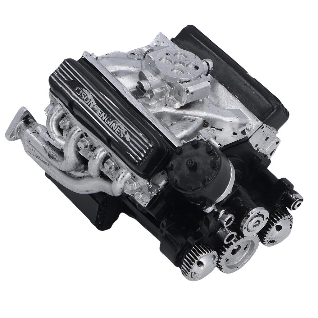 V8 Engine Building Resin V8 Car Engine Model Desktop Display Ornament Home Decoration for Teens Adults