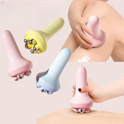 Dualswish 360 Grad rollendes Stahlkugel-Handmassagegerät, tragbares Massagegerät, Muskelentspannungs-Rollenmassagegerät