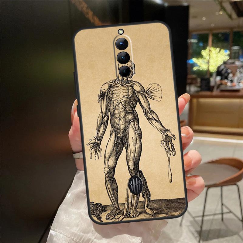 Human Anatomy Case For ZTE Nubia Red Magic 11 10 9 8 8S 9S 10S Pro Plus 6 7 6S 7S For RedMagic 10 Air Cover
