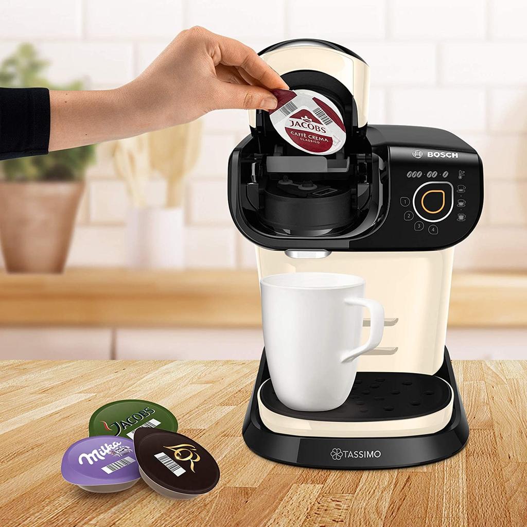 Bosch TAS6507 Capsule Coffee Machine 1.3L Beige/Black