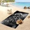 Asciugamano da Spiaggia Personalizzato Guns N’ Roses, Stampa il Tuo Nome Testo Asciugamano Leggero Assorbente per Nuoto Viaggio