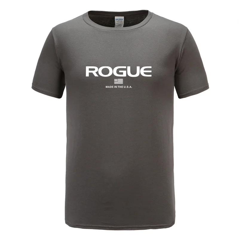 Rogue Fitness Custom Print T-Shirt for Casual Crew Neck Short-Sleeve Fashion Summer T-Shirts Tops Regular and Oversize Te