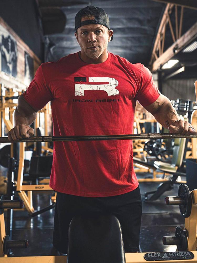 IR Lift Iron Loose Fitness Training Gym Leisure TShirt Mens and Womens Luxury Brand Top 2026 New