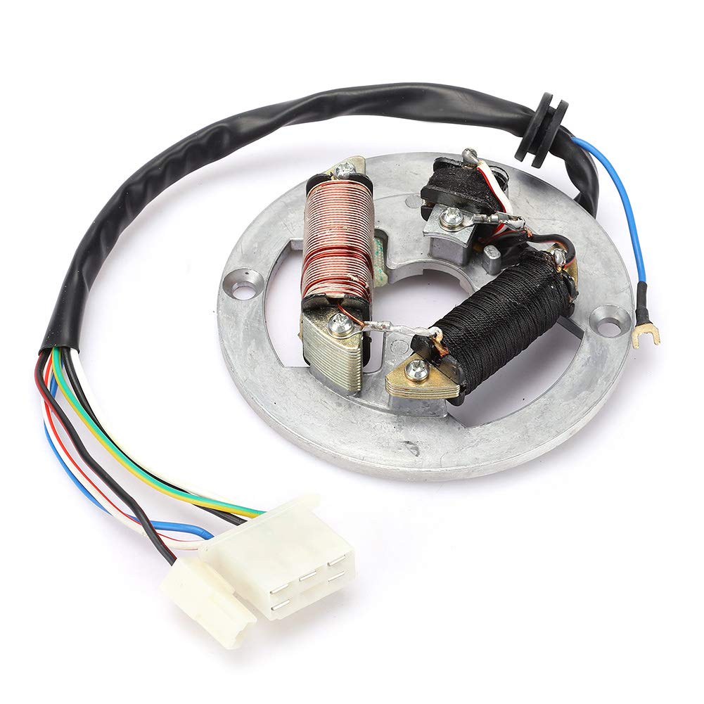 Motorcycle Stator Ignition Electromagnetic Stator Stator Motorcycle Electrical Stainless Steel Copper 115mm 300mm Yamaha PW80 Replacement Motorcycle