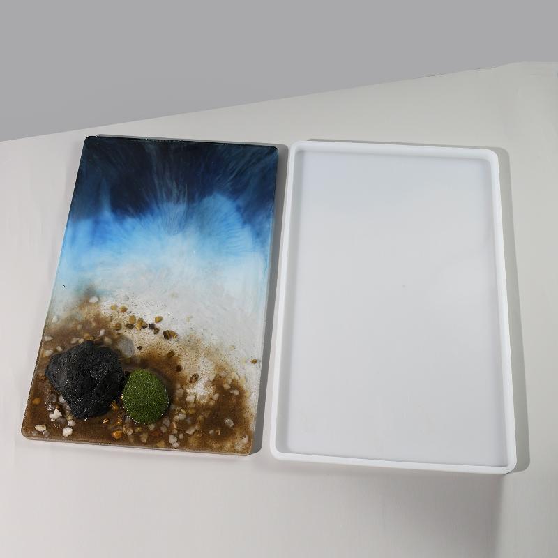 1 PCS Large Rectangular Silicone Mold, Suitable For Epoxy Resin River Tables And Resin Art Creations