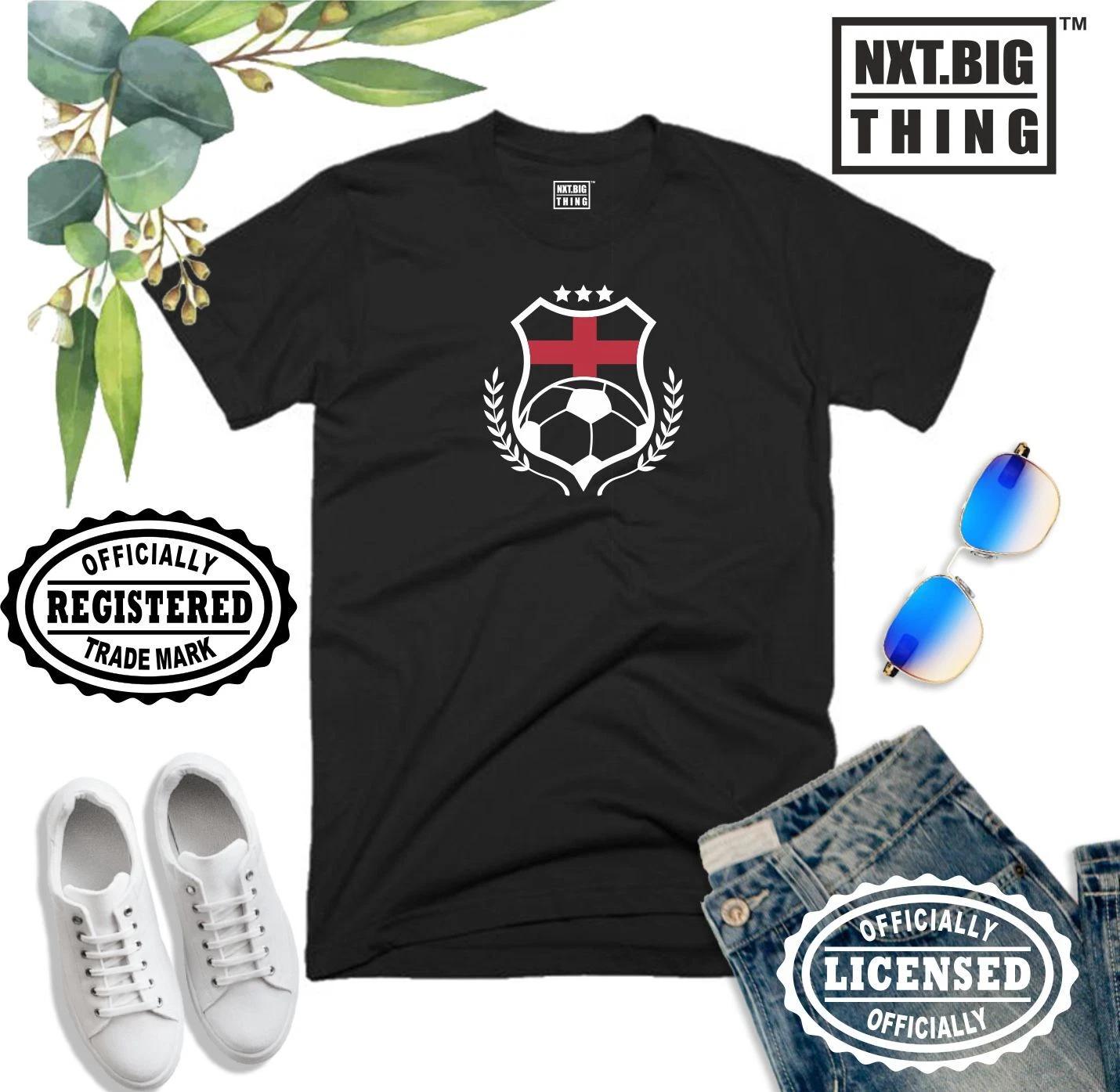 

England Badge T Shirt Football Three Lions Fans World Qatar 2022 Gift Kids Top M
